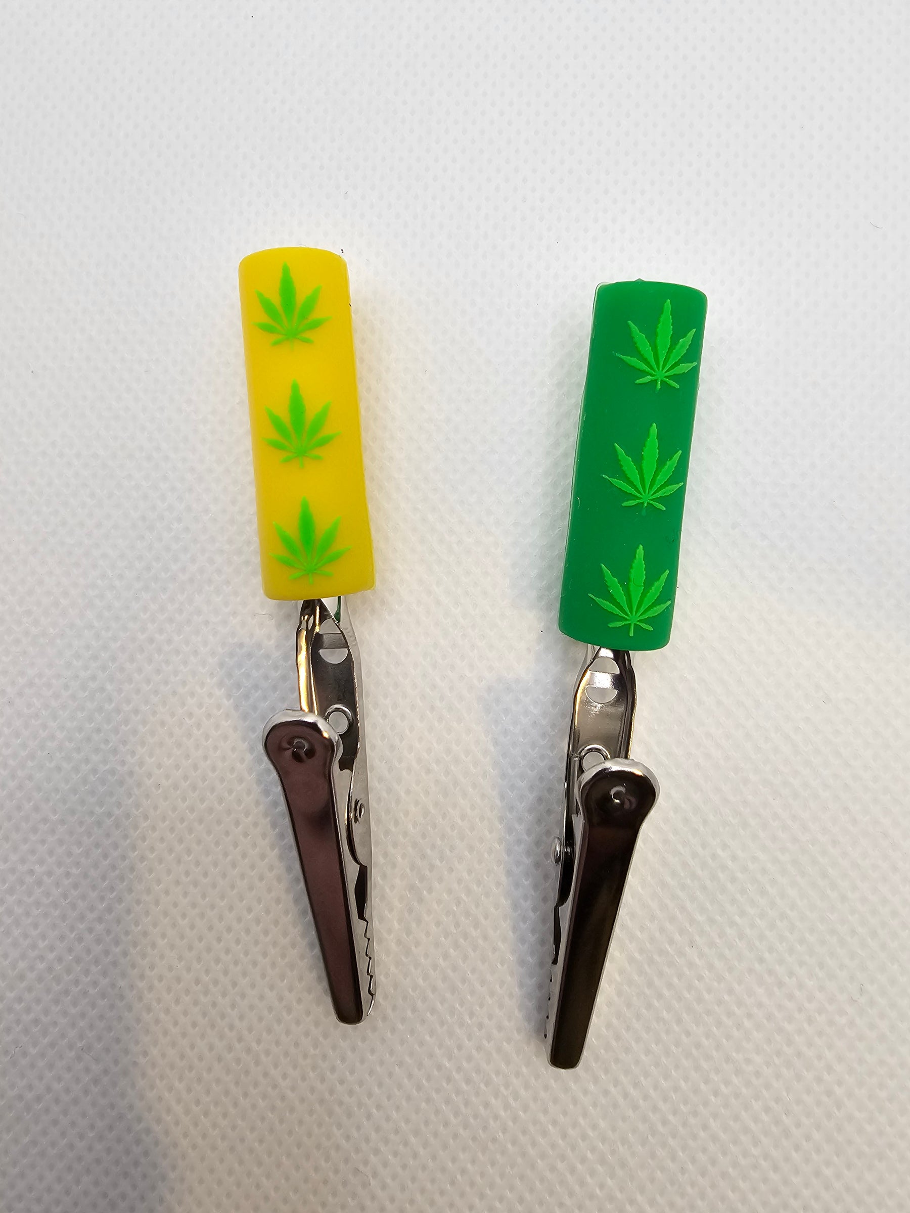 Roach Clips - 2 Pack (Yellow & Green)