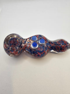 Hand Pipe - Red, white & blue